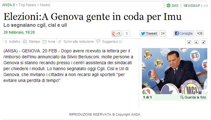 ditemi che non è vero