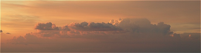 Una nuvoletta questa mattina.