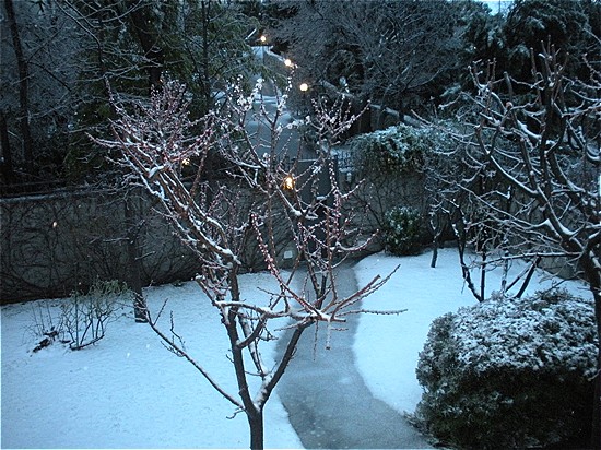Nevicata mista a pioggia con parziale gelicidio.
