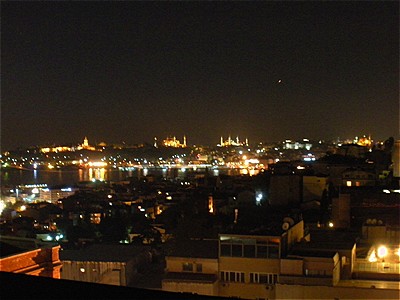 Il quartiere Mussulmano visto dal quartiere di Beyoglu.