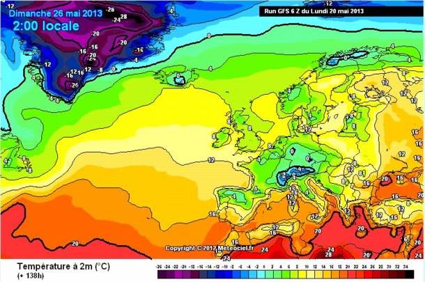 Isoterma al suolo sulla pianura padana di 4 gradi, ossia c'è il rischio di neve a Basaluzzo. Non credo che nevicherà, ma il camino sarà da accendere quasi certamente.