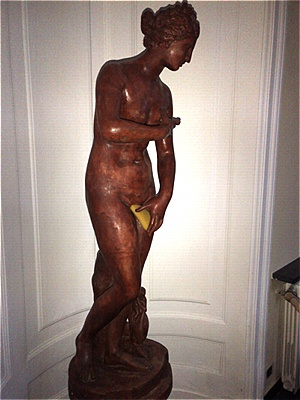 Donna che si netta la filiberta. Opera anonima.