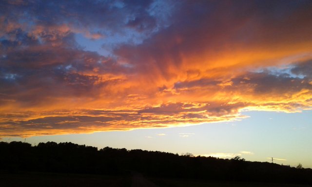 il cielo di ieri sera a Francavilla Bisio
